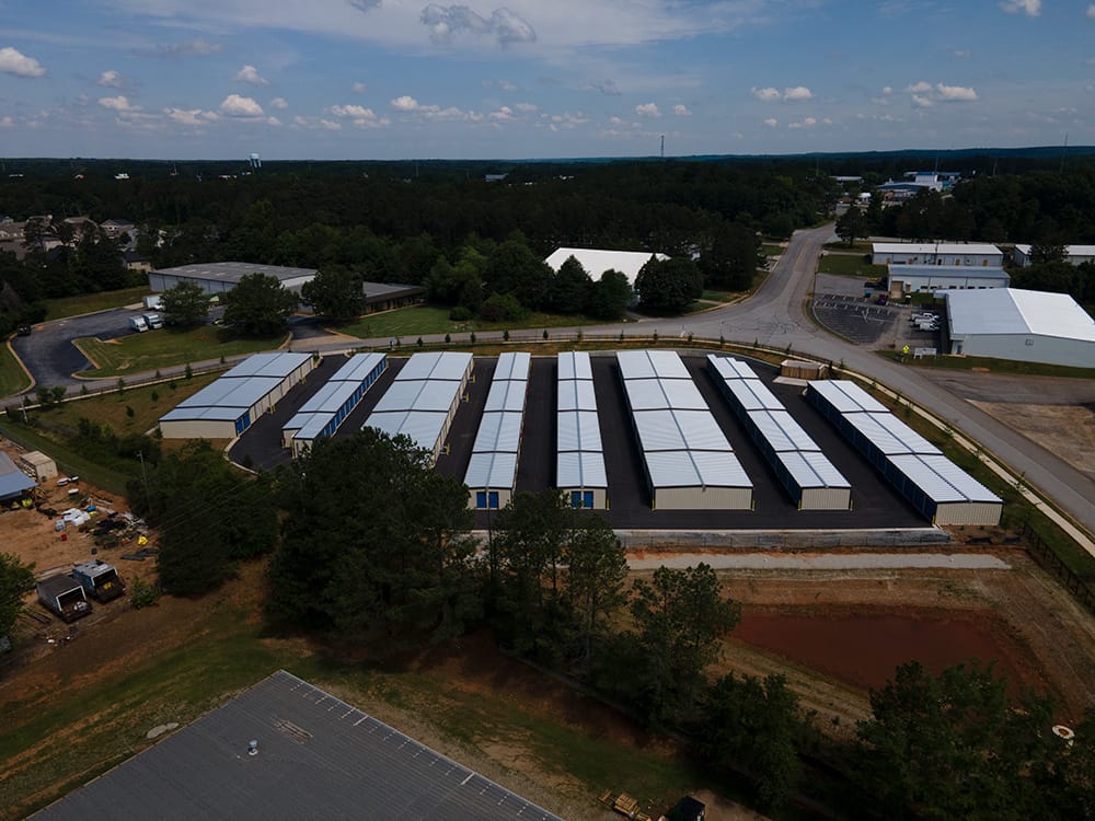 Top view of a storage facility
